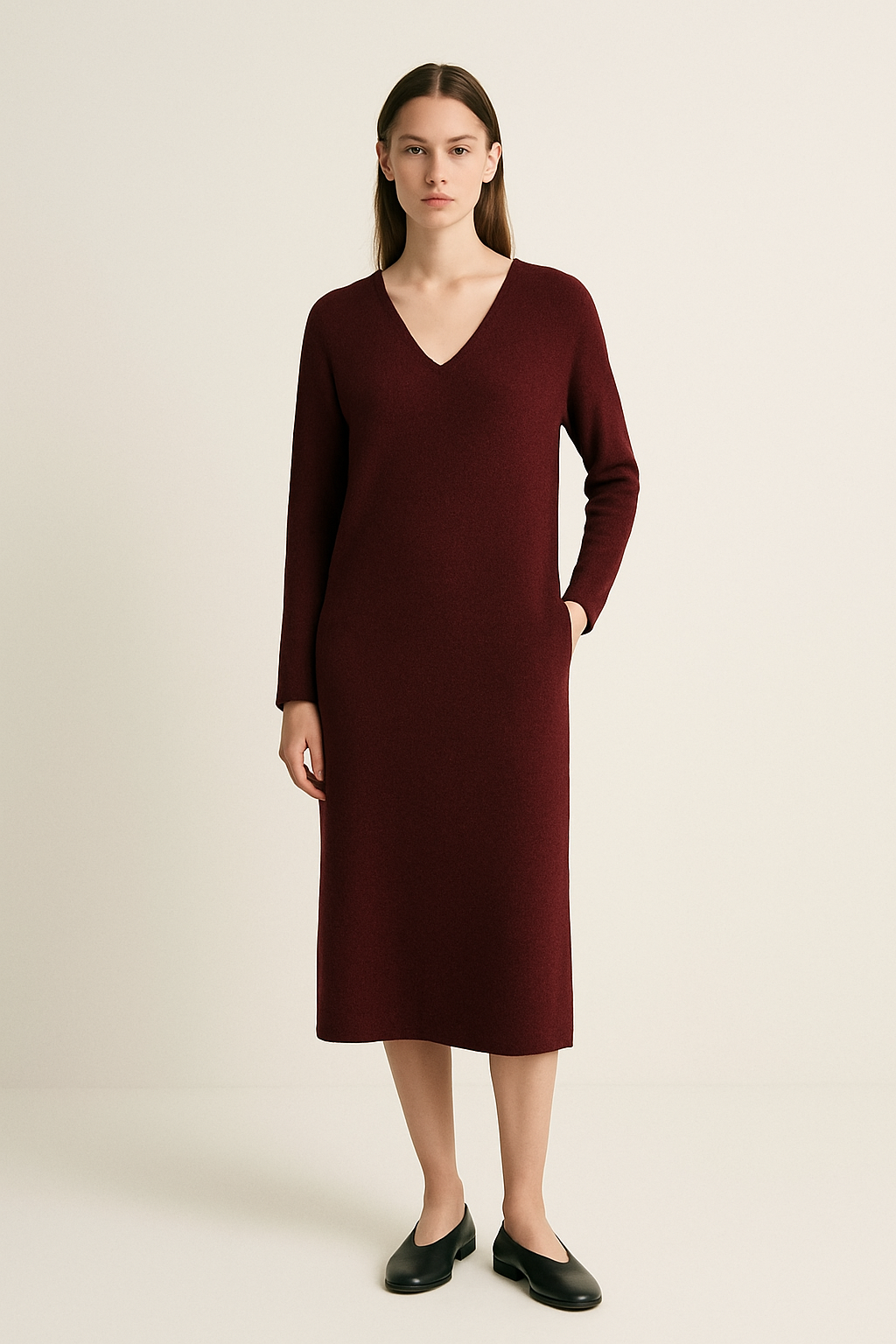 Olivia | Knit Midi Dress